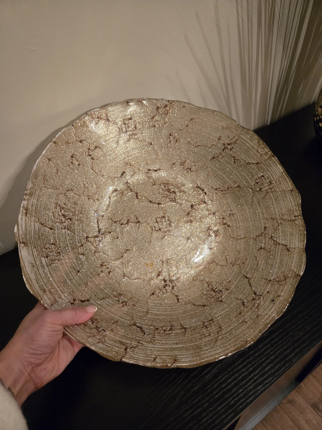 Decorative Gold Glass Bowl - photo 3