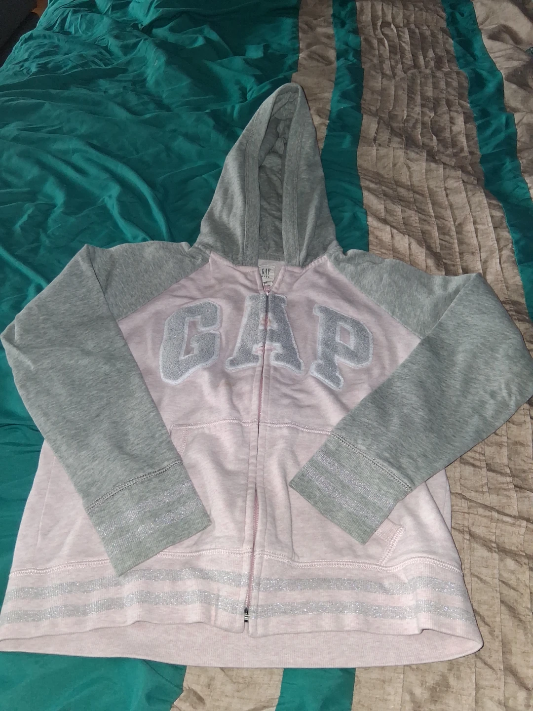 GAP Kids XL(12) Pink/Grey Hoodie - photo 3