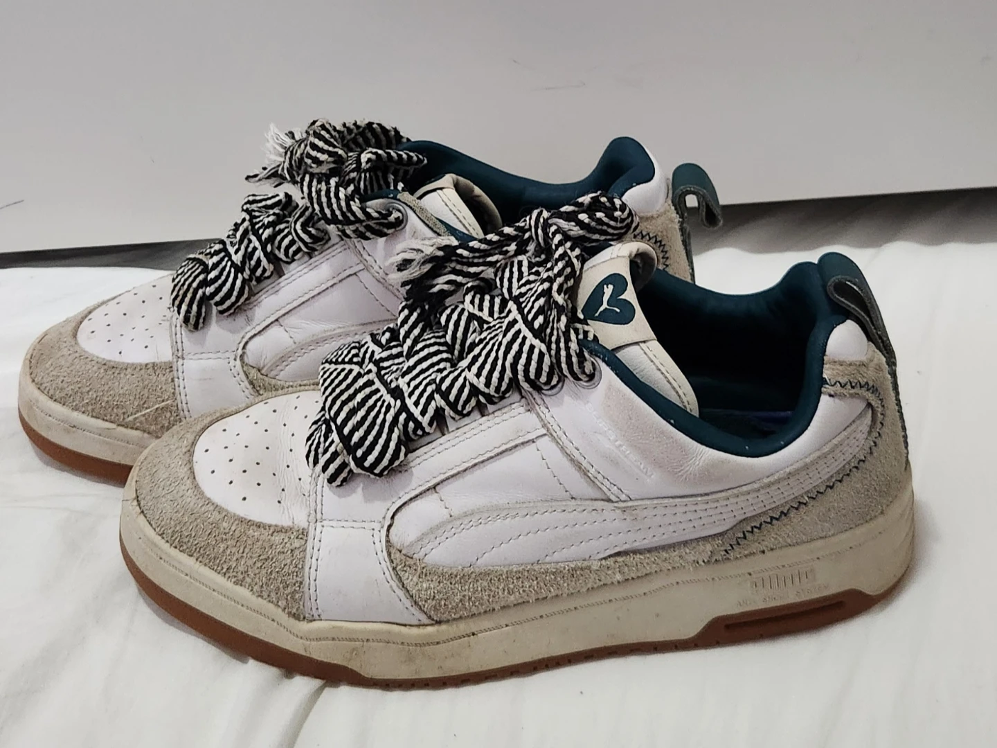 Puma White & Grey Sneakers - photo 2