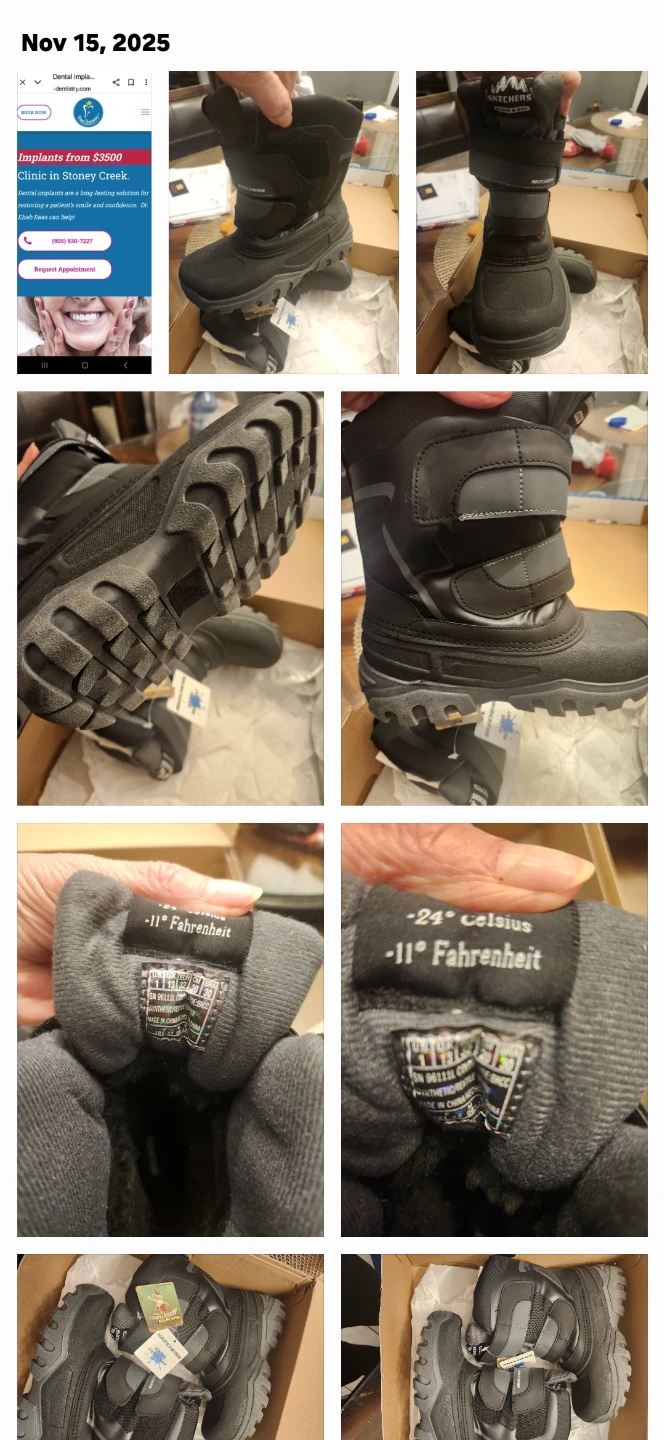 Skechers Kids Snow Boots - Black, Size 11 - photo 2