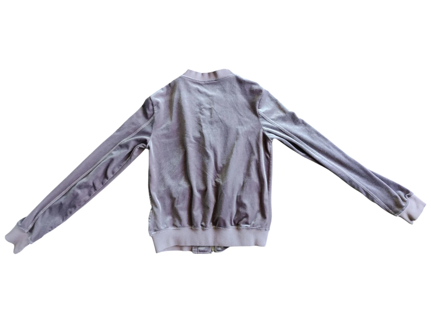 Women's Fashion Nova Lilac Purple Velour Zip Up Sweater Size XS - photo 5