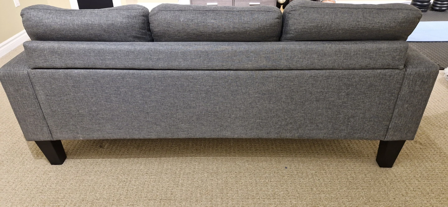 Grey Sectional Sofa with Chaise - photo 3