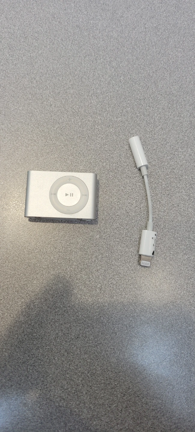 Apple iPod Shuffle 2nd Gen MP3 Player with Lightning Adapter