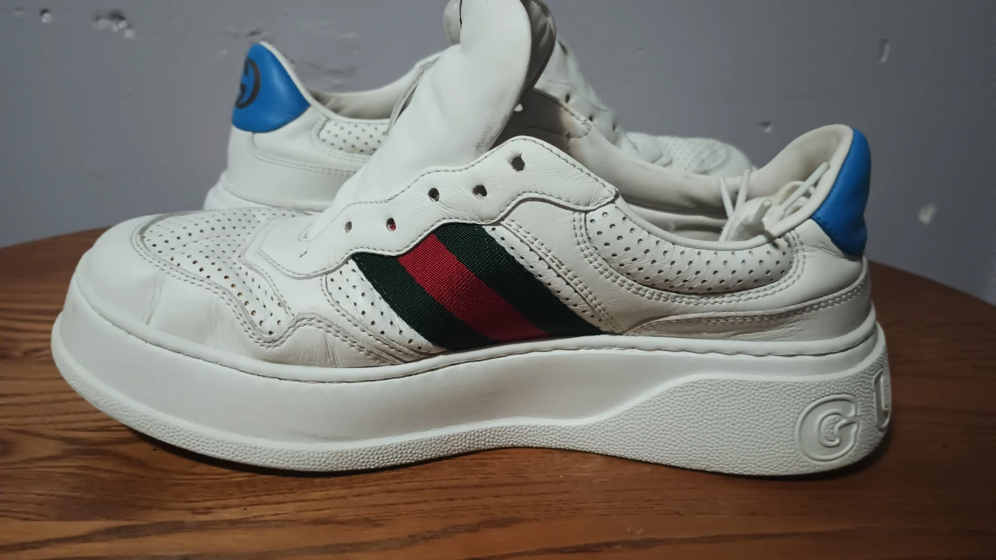 Gucci Chunky web Leather Sneaker US 8.5 - photo 5