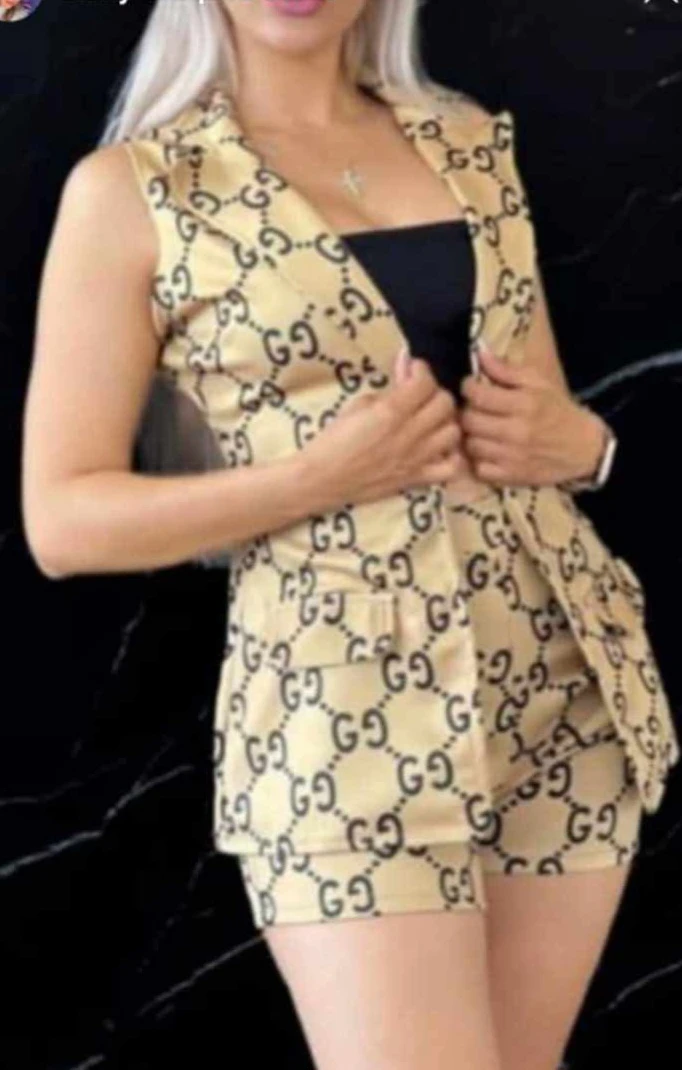Gucci Inspired Two-Piece Set