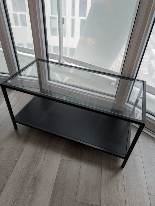 Black Glass Coffee Table