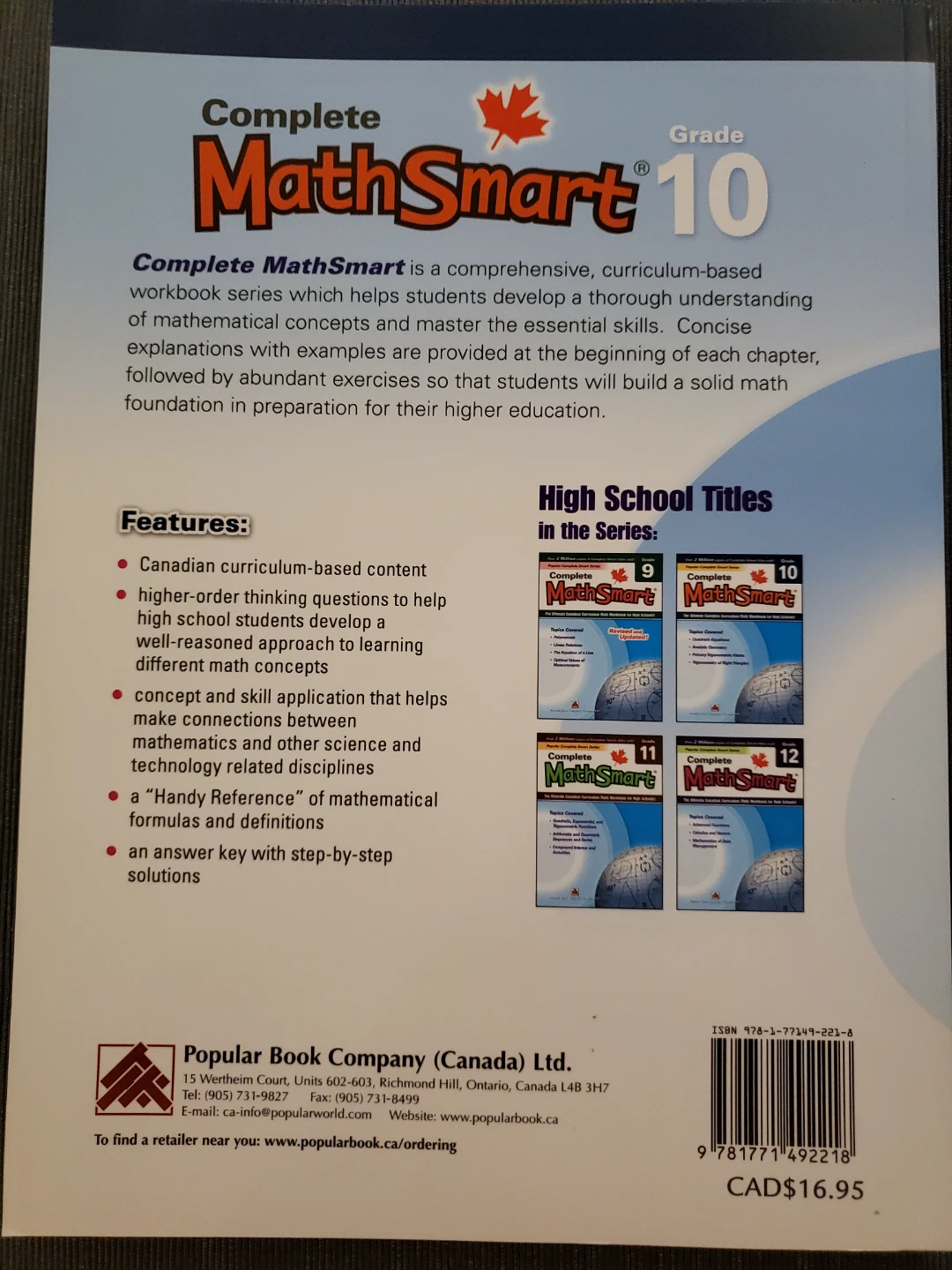 Complete MathSmart Grade 10 Workbook - photo 2