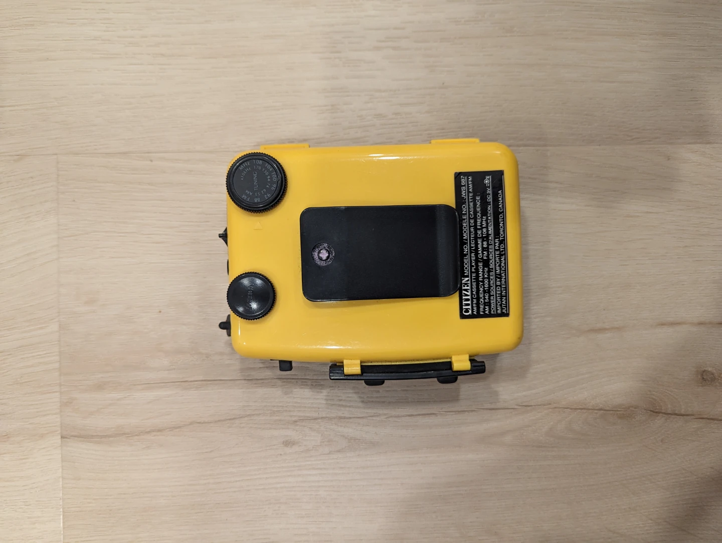 Citizen JWS-587 AM/FM Stereo Cassette Player - photo 2