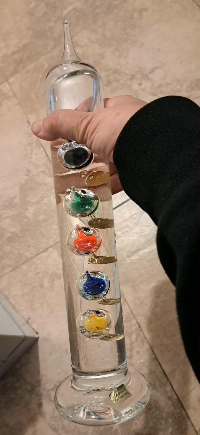 Galileo Thermometer, Glass - photo 3