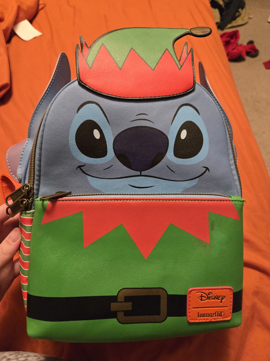 Disney Loungefly Stitch Elf Mini Backpack