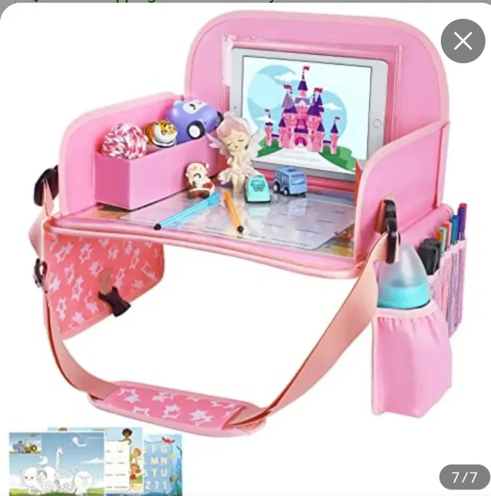Pink Kids Travel Tray