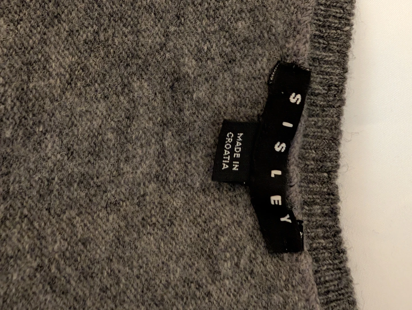 Sisley Preppy Grey Wool Sweater Vest - Size XS - photo 3