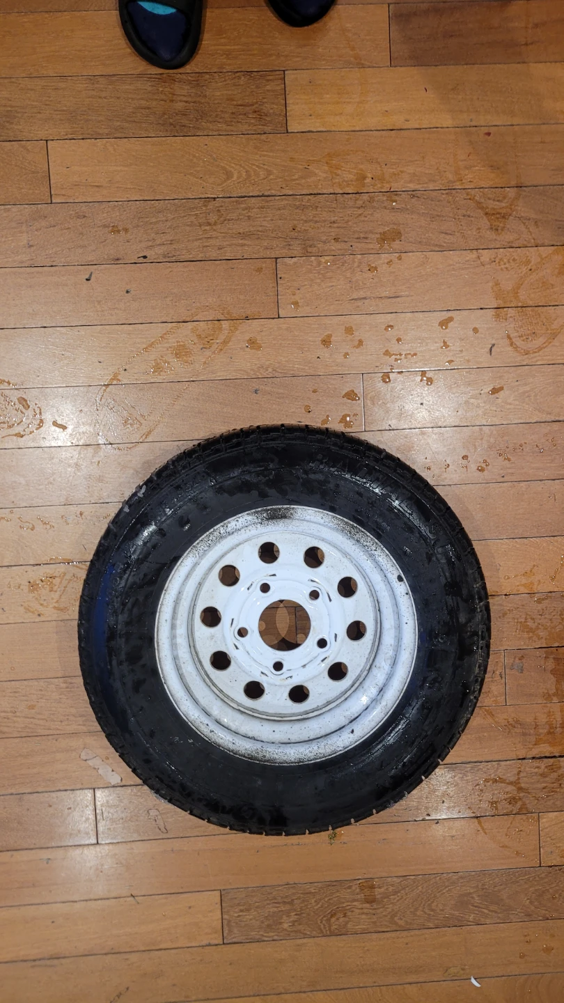Trailer Tire with White Rim - photo 2