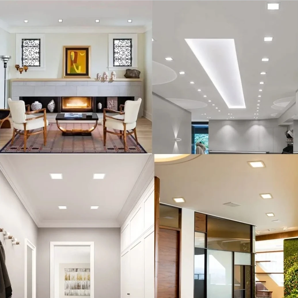 4-inch Square Recessed Lighting 2PACK- New - photo 3