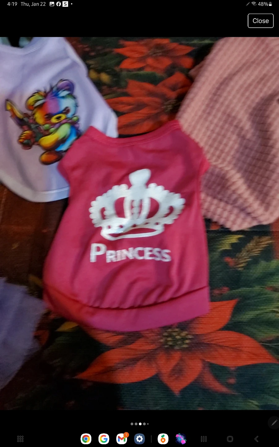 Lot of 3 Pet Outfits - Princess, Bear, and Pink Sweater - photo 3