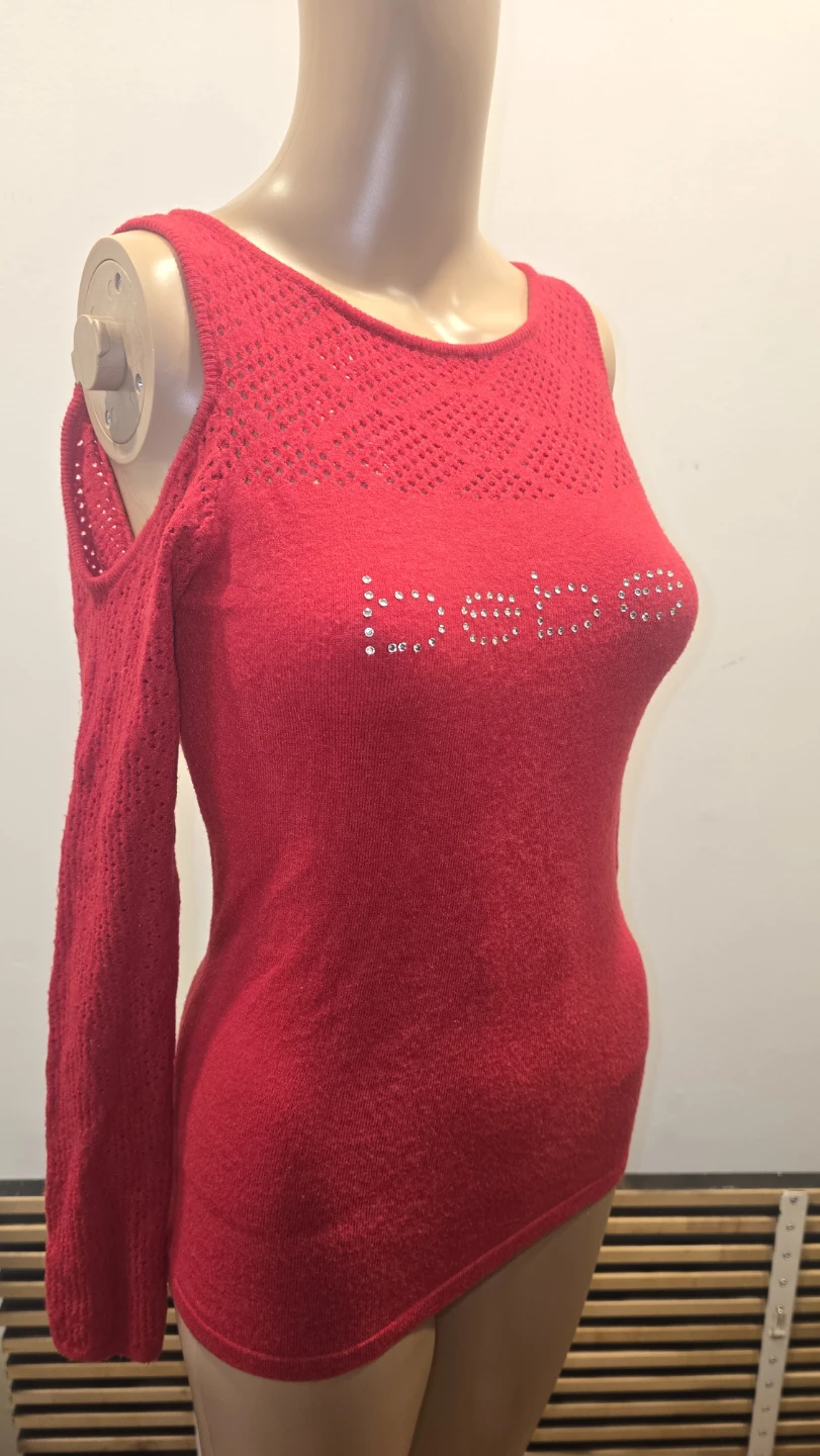 Bebe Red Cold Shoulder Top - Size XS #valentines