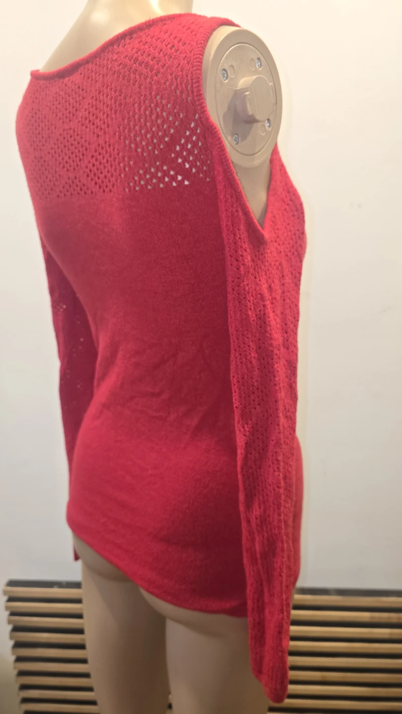 Bebe Red Cold Shoulder Top - Size XS #valentines - photo 2
