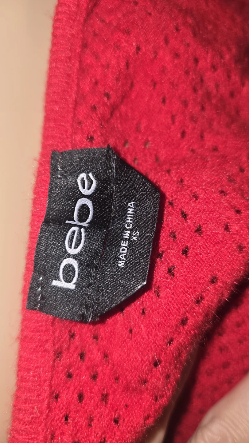 Bebe Red Cold Shoulder Top - Size XS #valentines - photo 4