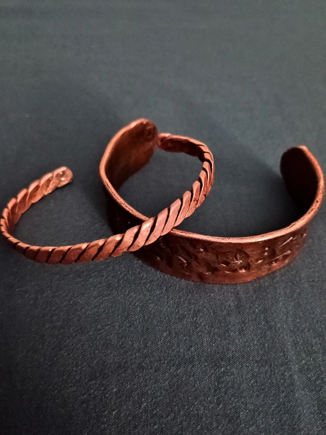 Handmade Copper Bracelets - Set of 2