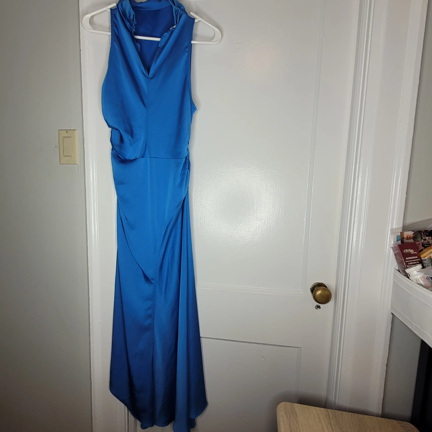 A.L.C. Blue Sleeveless Ruched Dress Size 4 - photo 2