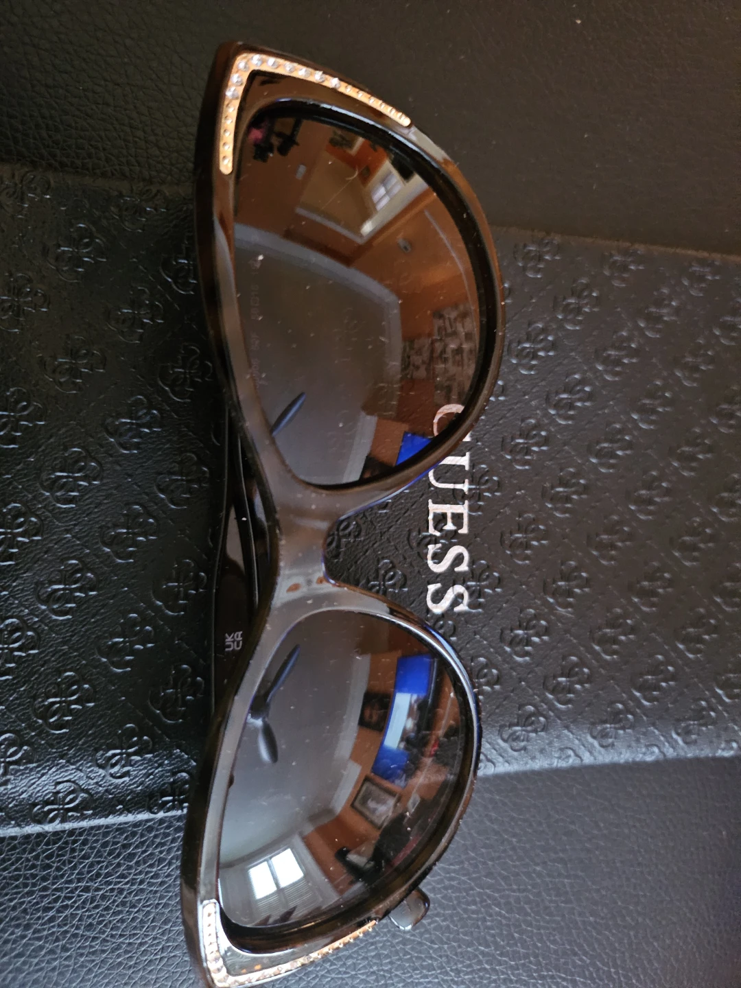 Guess Sunglasses Tortoise Shell Cat Eye Rhinestone Accent - photo 5
