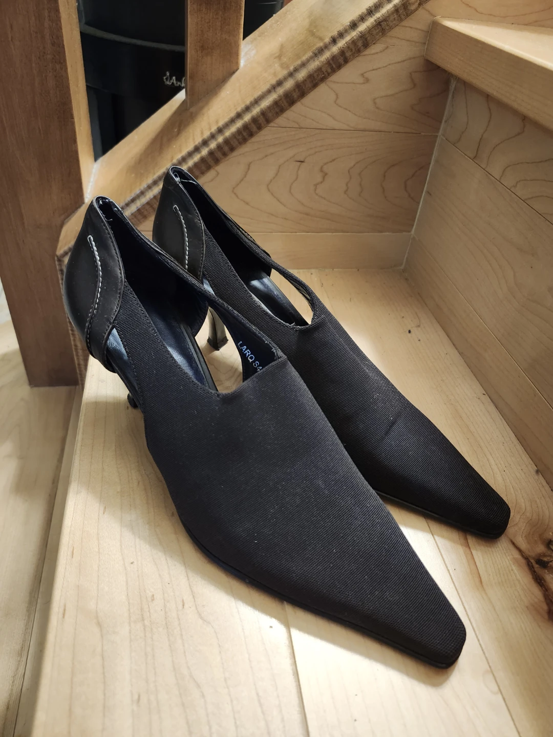 Donald Pliner Black Slingback Heels
