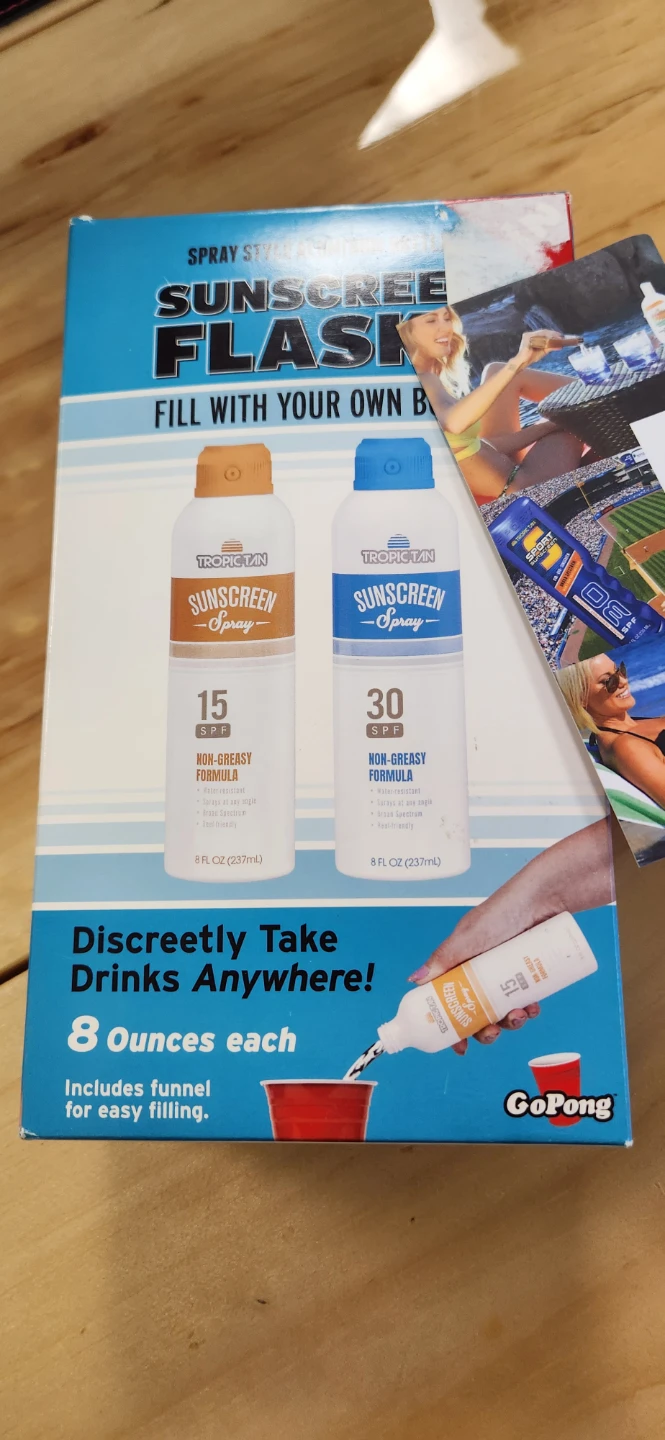 Tropic Tan Sunscreen Flasks SPF 15 & 30