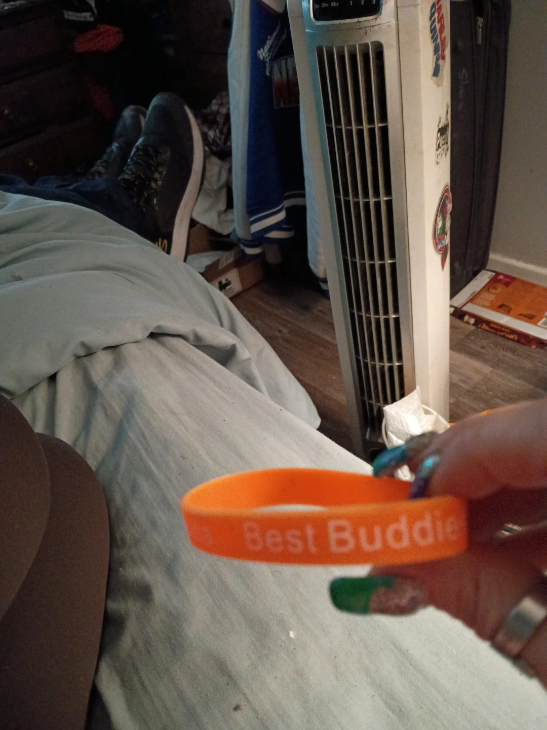 Orange "Best Buddies" Silicone Bracelet