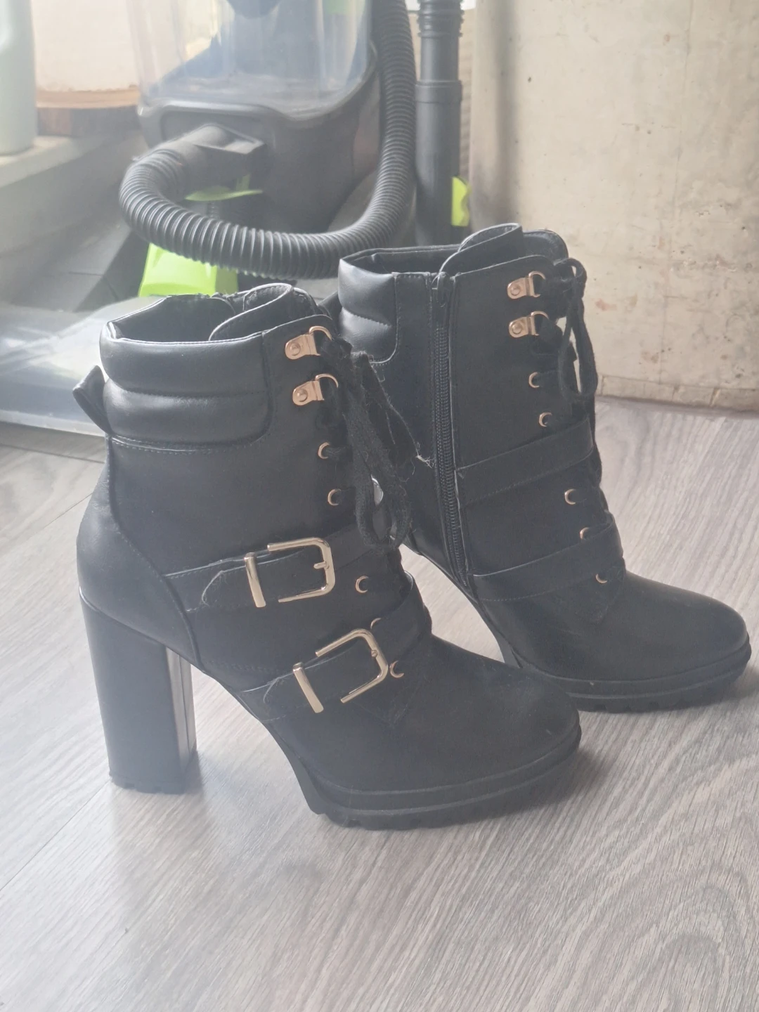 Black Heeled Ankle Boots