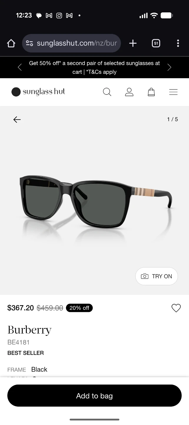 Burberry BE4181 Sunglasses