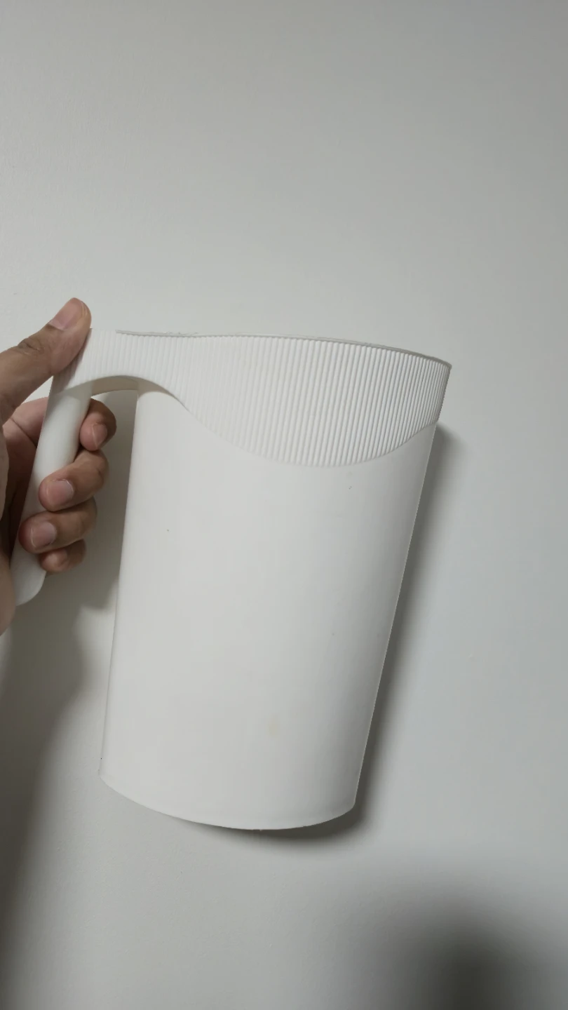 White Plastic Milk Cup