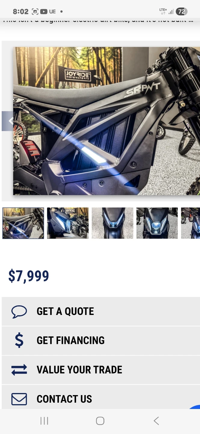 Throne Cycles SRPNT X3 Electric Dirt Bike - photo 2