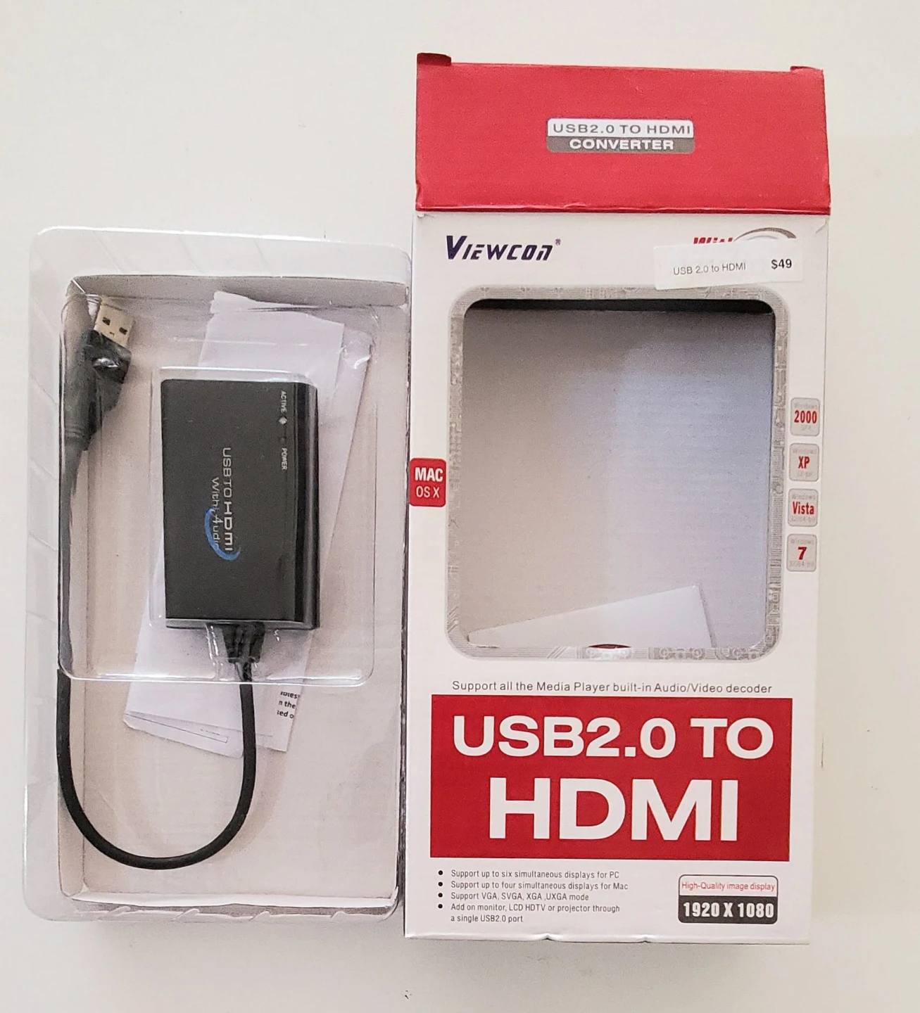 Viewcon USB2.0 to HDMI Converter