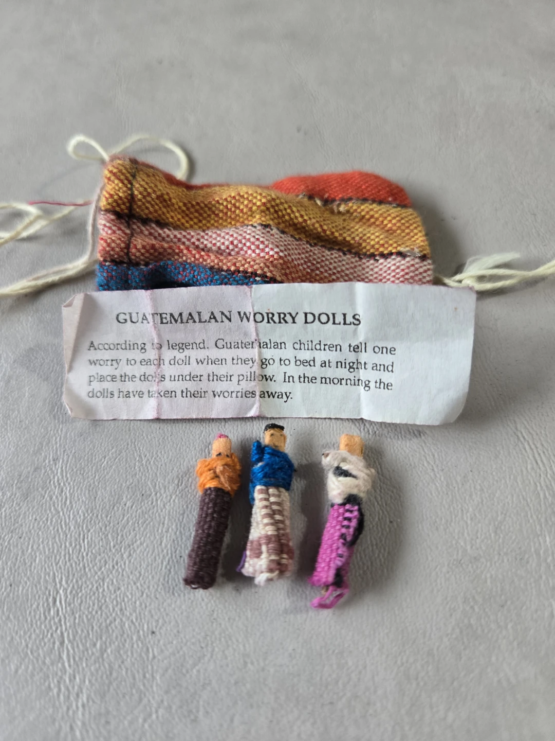 Guatemalan Worry Dolls with Pouch