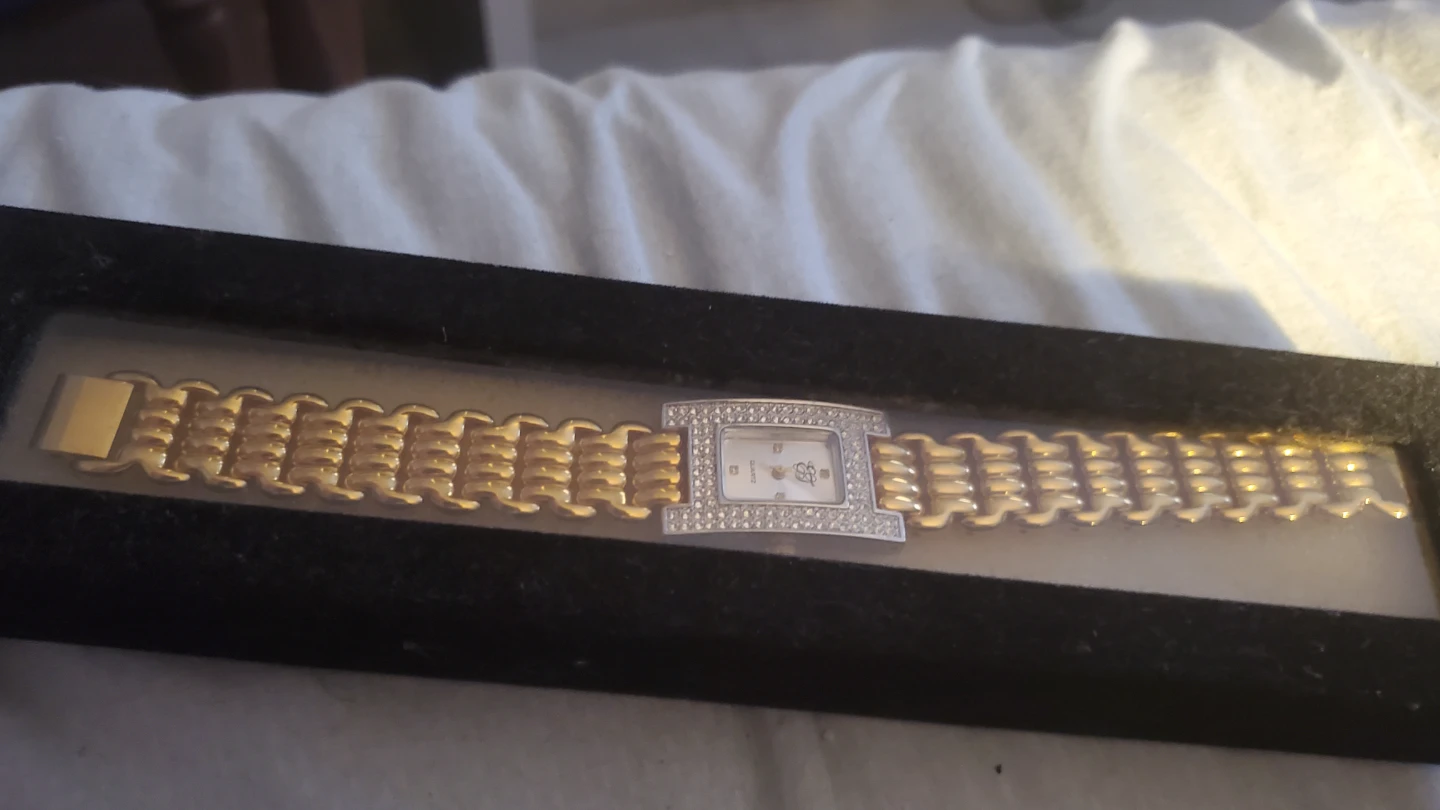 Elizabeth Taylor White Diamonds Gold Watch