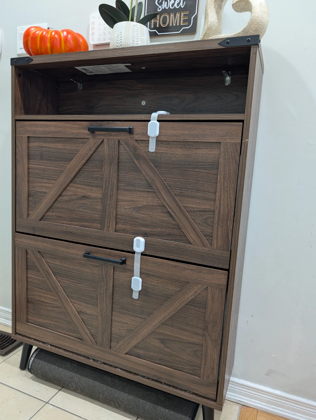 Wood Shoe Storage Cabinet - photo 3