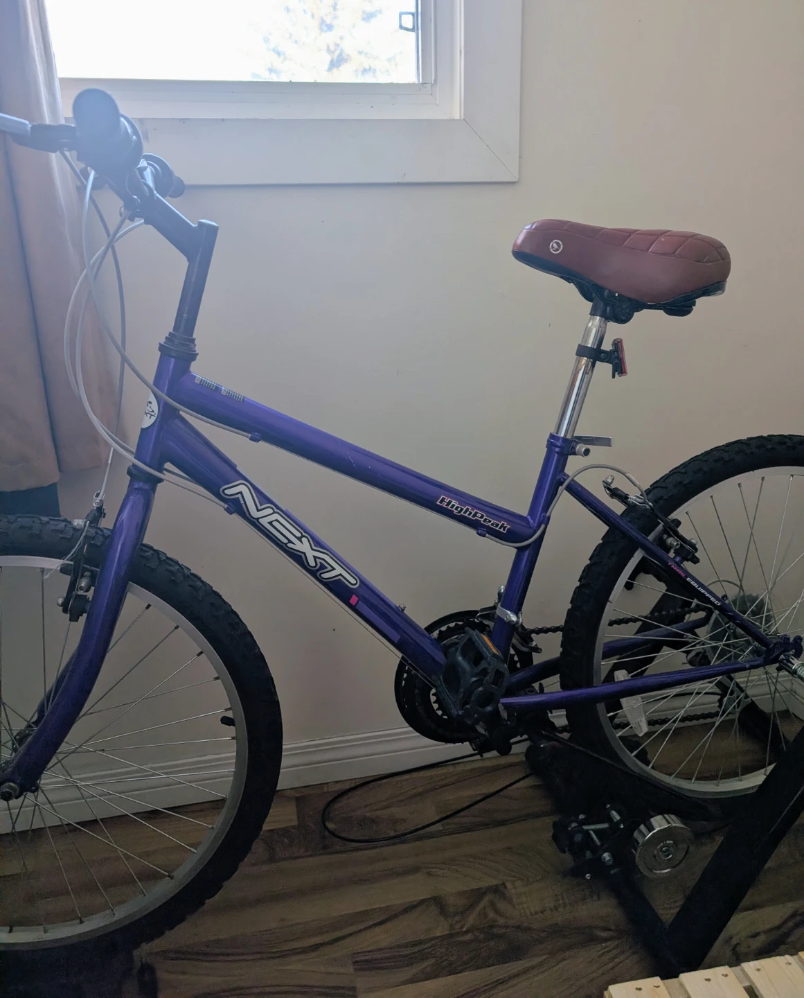 Next HighPeak Purple Bicycle
