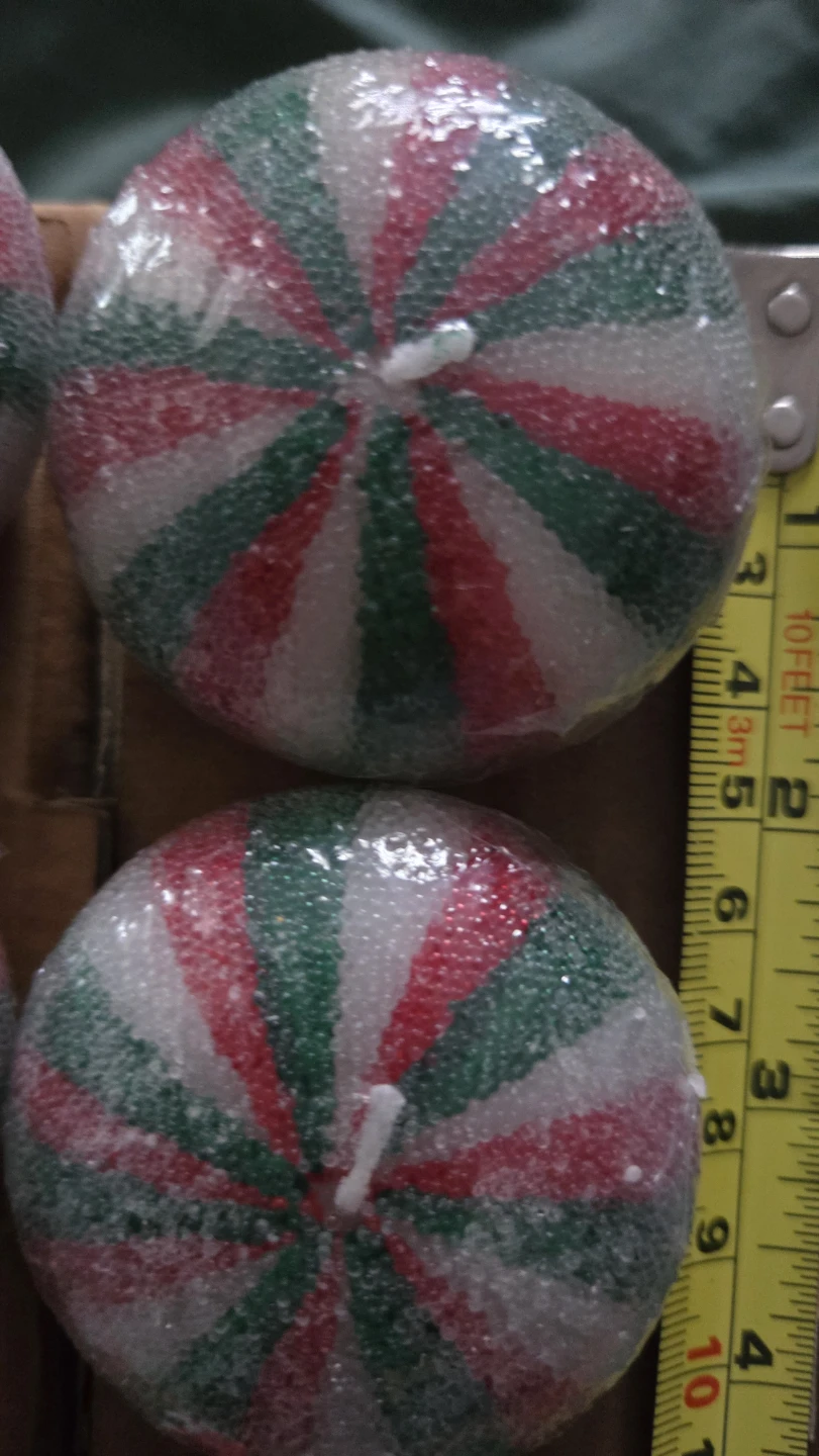 Candy Stripe Decorative Candles