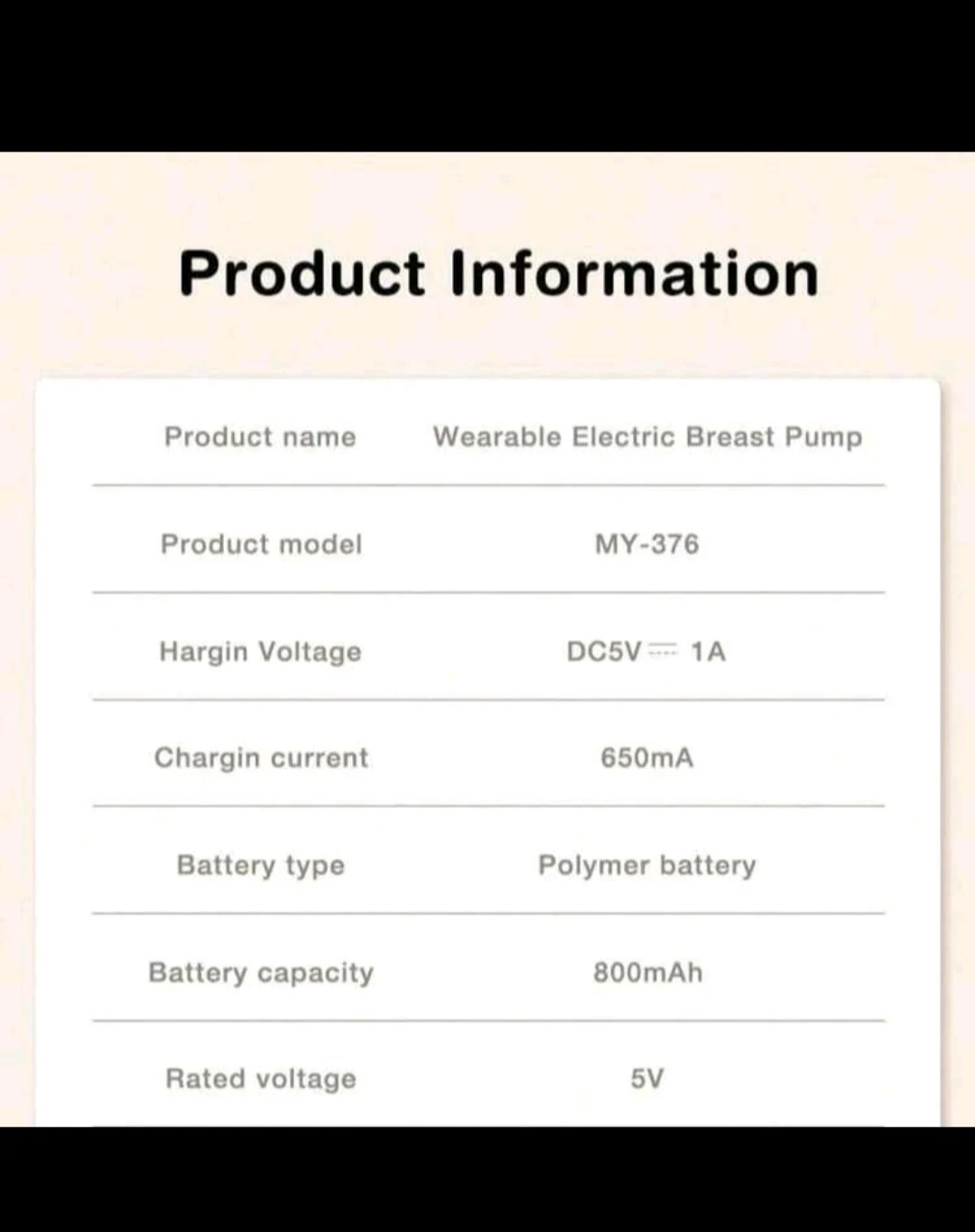 Wearable Electric Breast Pump MY-376🥕 - photo 3