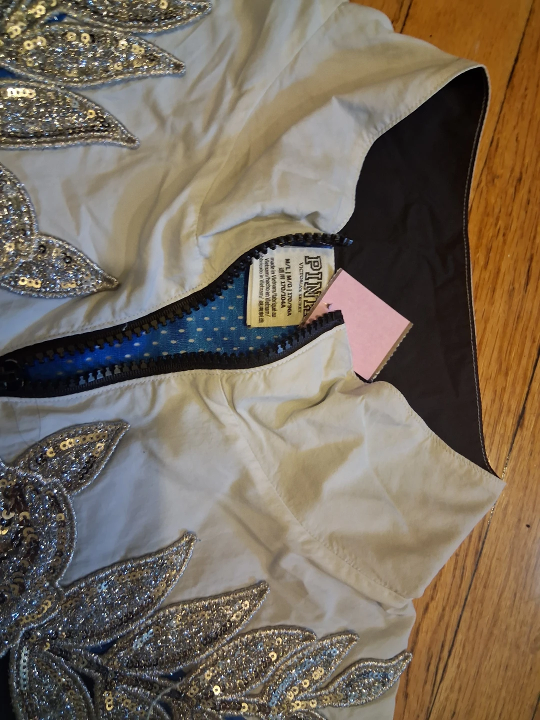 PINK Victoria's Secret Embellished Track Jacket - photo 2