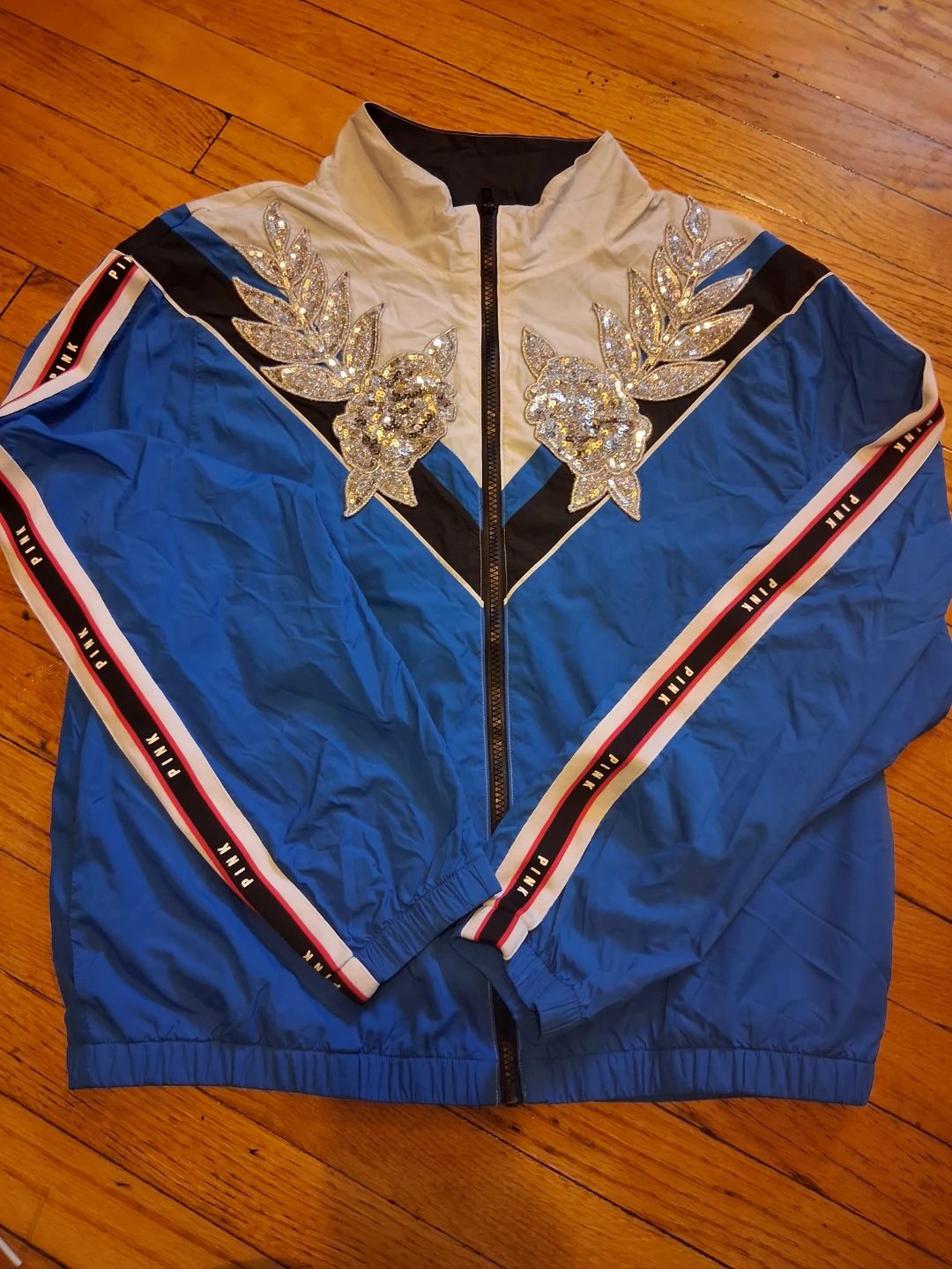 PINK Victoria's Secret Embellished Track Jacket - photo 3