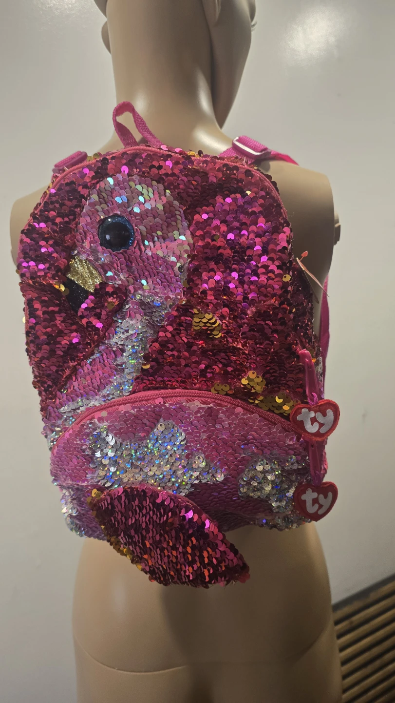 TY beanies Gilda Sequin Backpack - Pink Flamingo - photo 2
