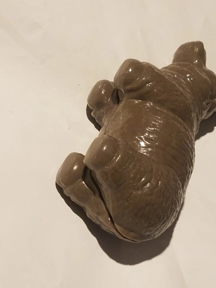 Hippopotamus Figure Hard Plastic Wide Open Mouth Zoo Animal Toy - photo 3