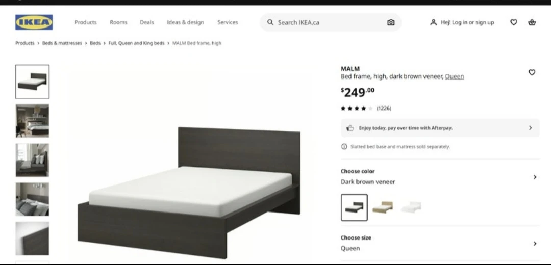 IKEA MALM Bed Frame (Mattress Available )$150 - photo 5