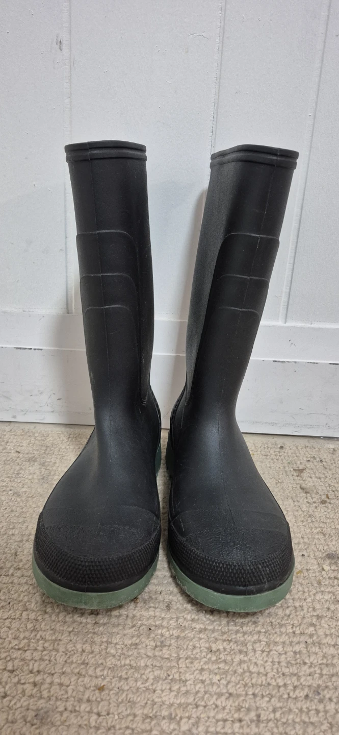 Black Rubber Rain Boots