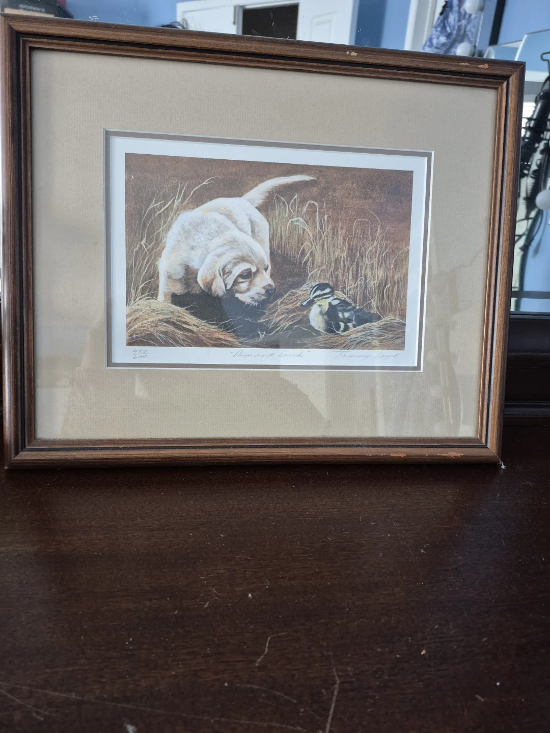 Dog and Duck Print by Tommy Lamb