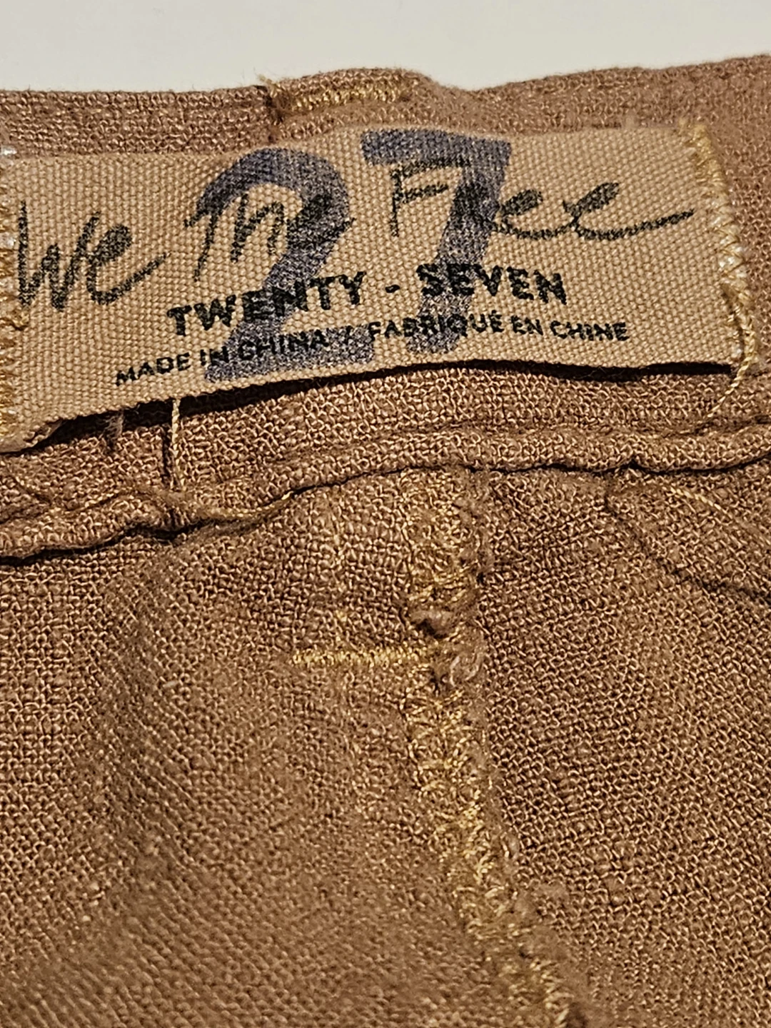 We The Free Brown Pants Size 27 - photo 3