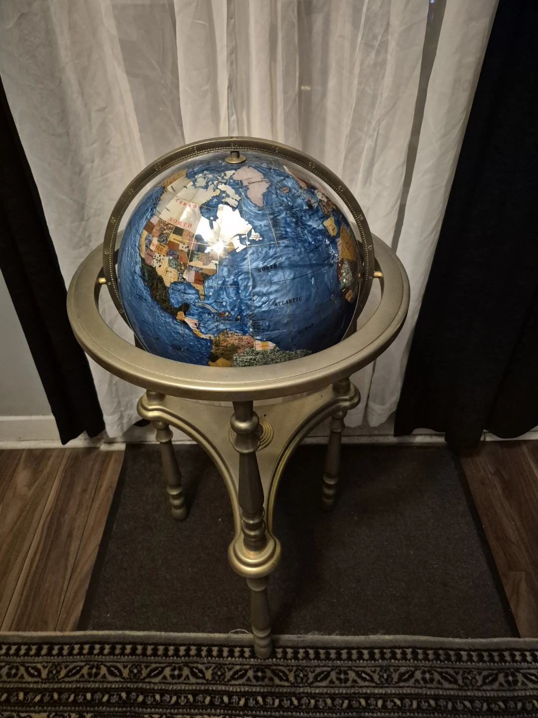 Decorative Gemstone Globe on Stand - photo 4