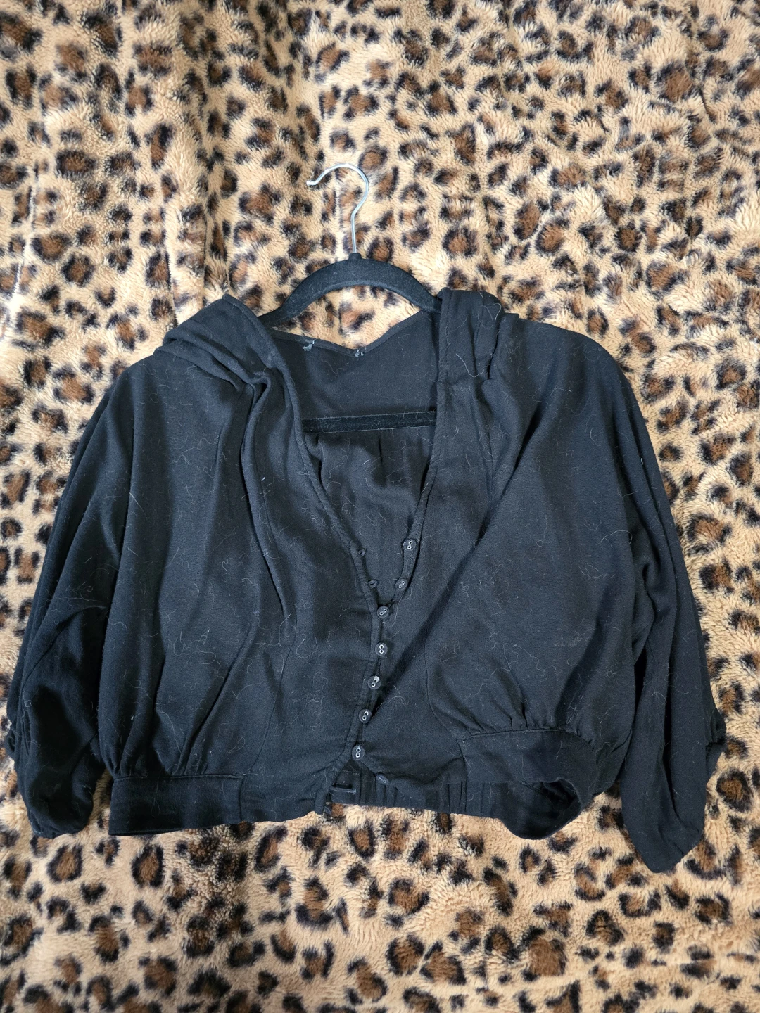 Black Button-Up sweater