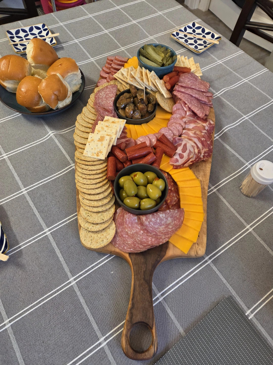Live Edge Handled Wooden Charcuterie Board.... Dark Walnut - photo 3
